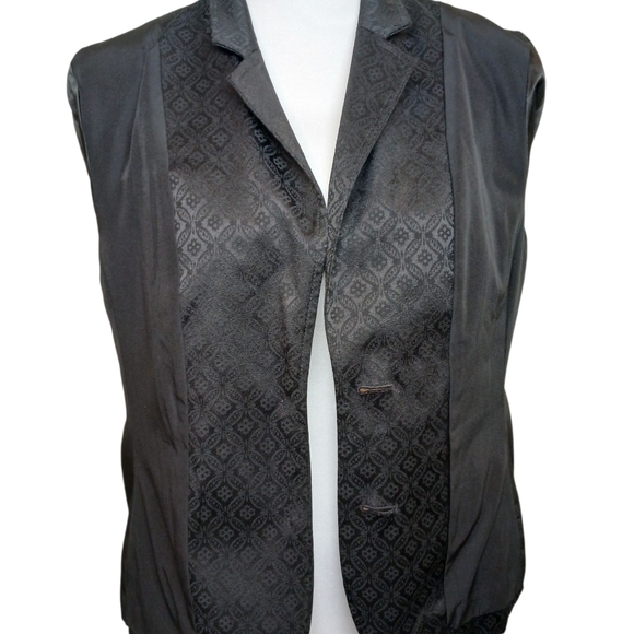 Banana Republic Black Jacquard Blazer Size 14 - Picture 9 of 10